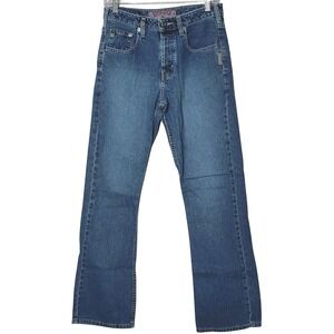 Y2K Silver Jeans‎ Bootcut Denim Jeans Women 29 Wash Blue Flare Button Fly